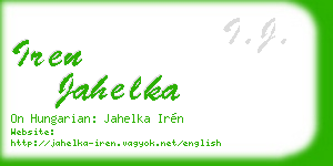 iren jahelka business card